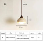 Japandi style Travertine Pendant | Japanese Retro Lighting pendant light Shop Marie Antonette B-dia 15cm (5.91"inches) Cold White 