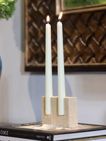 Handcrafted Natural Travertine Marble Candle Holder candle holder Marie Antonette 
