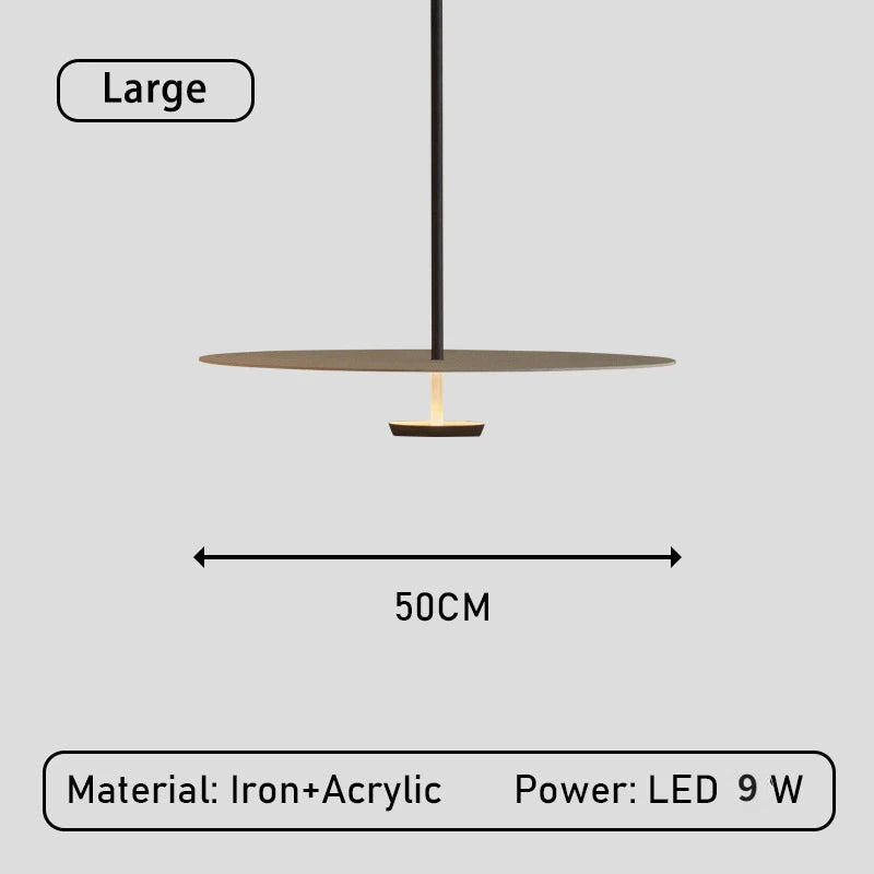 Minimalist Style LED Ring Pendant Lighting for ( Bedroom lighting| Kitchen Island pendant | Dining Room lighting) pendant Marie Antonette D50cm cold light 