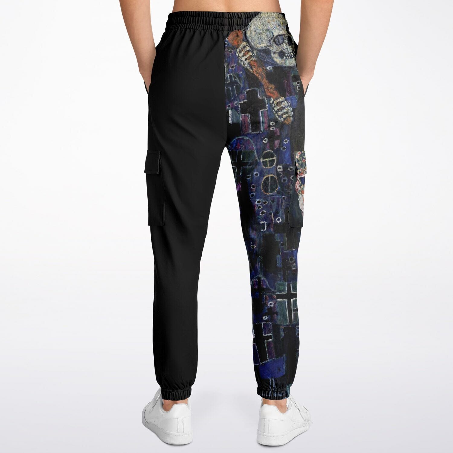 Edgy Sweatpants inspired from Gustav Klimt's Death and Life Athletic Cargo Sweatpants - AOP Subliminator 