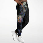 Edgy Sweatpants inspired from Gustav Klimt's Death and Life Athletic Cargo Sweatpants - AOP Subliminator 
