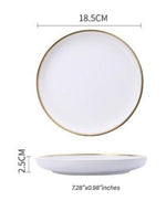 Classic Helen Tableware Marie Antonette 7 inch white plate 