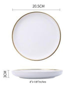 Classic Helen Tableware Marie Antonette 8 inch white plate 