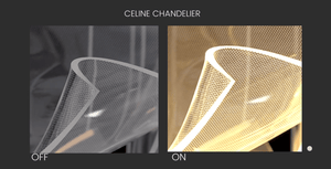 Celine Chandelier LED Linear Light Marie Antonette 