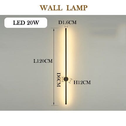 Solace LED RGB Wall Lamp Marie Antonette 120cm wall lamp Warm White 