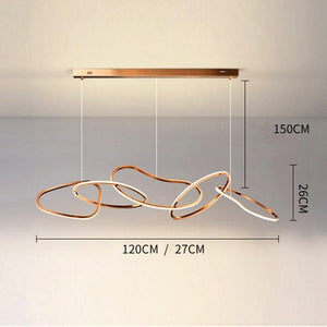 Saint Malo Ring Suspension Light Marie Antonette 5 head Rose gold Cold White 
