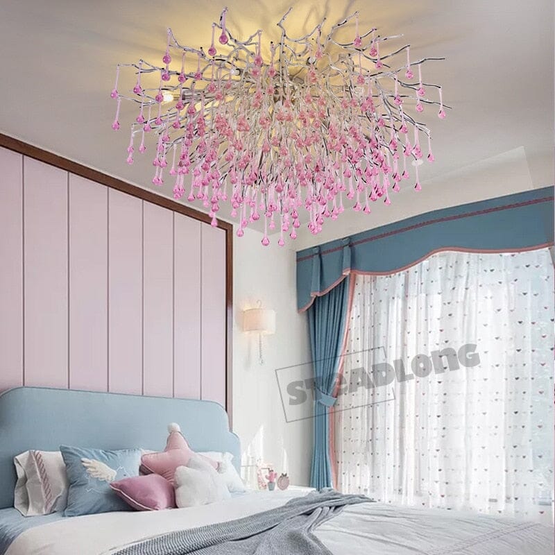 Droplets Crystal Luxuriant Chandelier and Flush mount Style Marie Antonette 