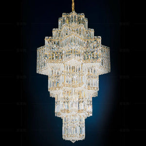 Ellison LED Luxury Cristal Villa Chandelier Marie Antonette Gold L Dia31.49"x Height 59.05" (Dia80xH150cm)|>7|Warm White