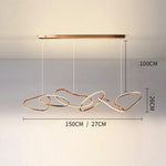 Saint Malo Ring Suspension Light Marie Antonette 6 head Rose gold Cold White 