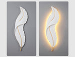 Feather Wall Light Modern LED ( White and Purple) Marie Antonette 