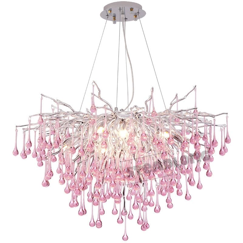 Droplets Crystal Luxuriant Chandelier and Flush mount Style Marie Antonette 