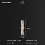 Futuna Crystal LED Pendant Light pendant Marie Antonette Dia7cm (2.76"in) Cold White 