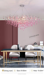 Droplets Crystal Luxuriant Chandelier and Flush mount Style Marie Antonette 