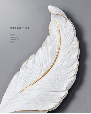 Feather Wall Light Modern LED ( White and Purple) Marie Antonette 
