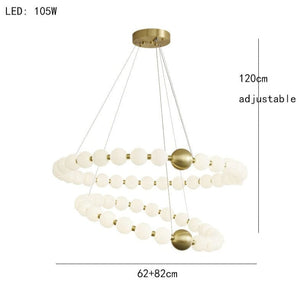 La Muse Brass LED Suspension Marie Antonette 