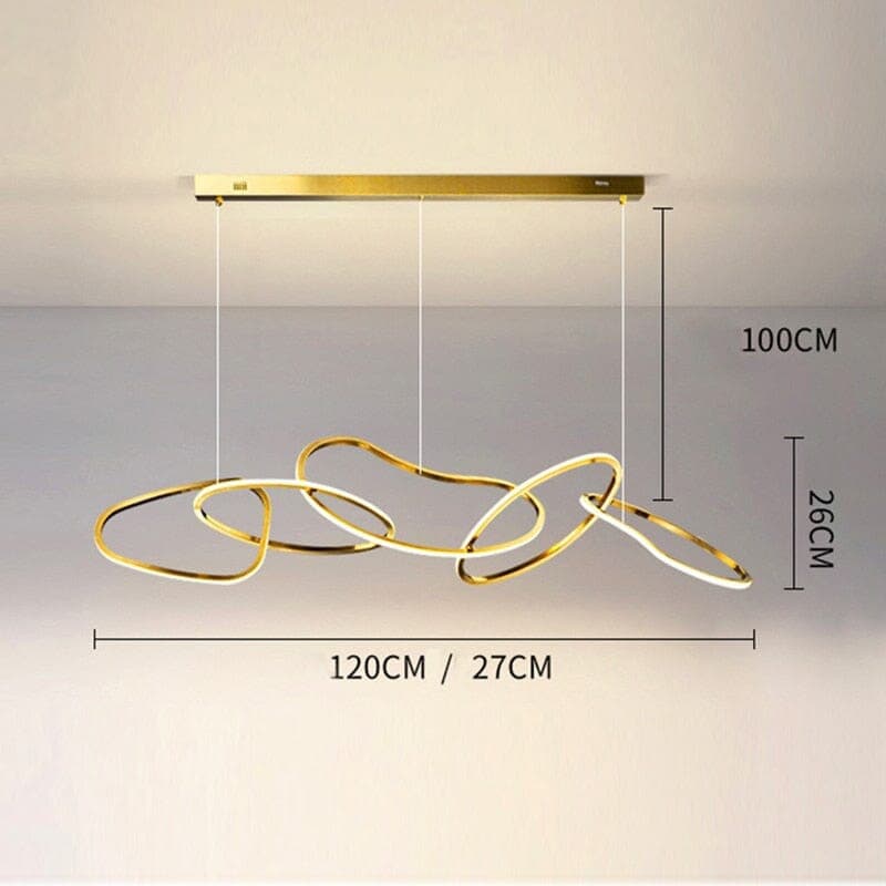 Saint Malo Ring Suspension Light Marie Antonette 5 head gold Cold White 