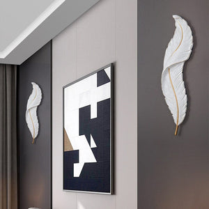 Feather Wall Light Modern LED ( White and Purple) Marie Antonette 