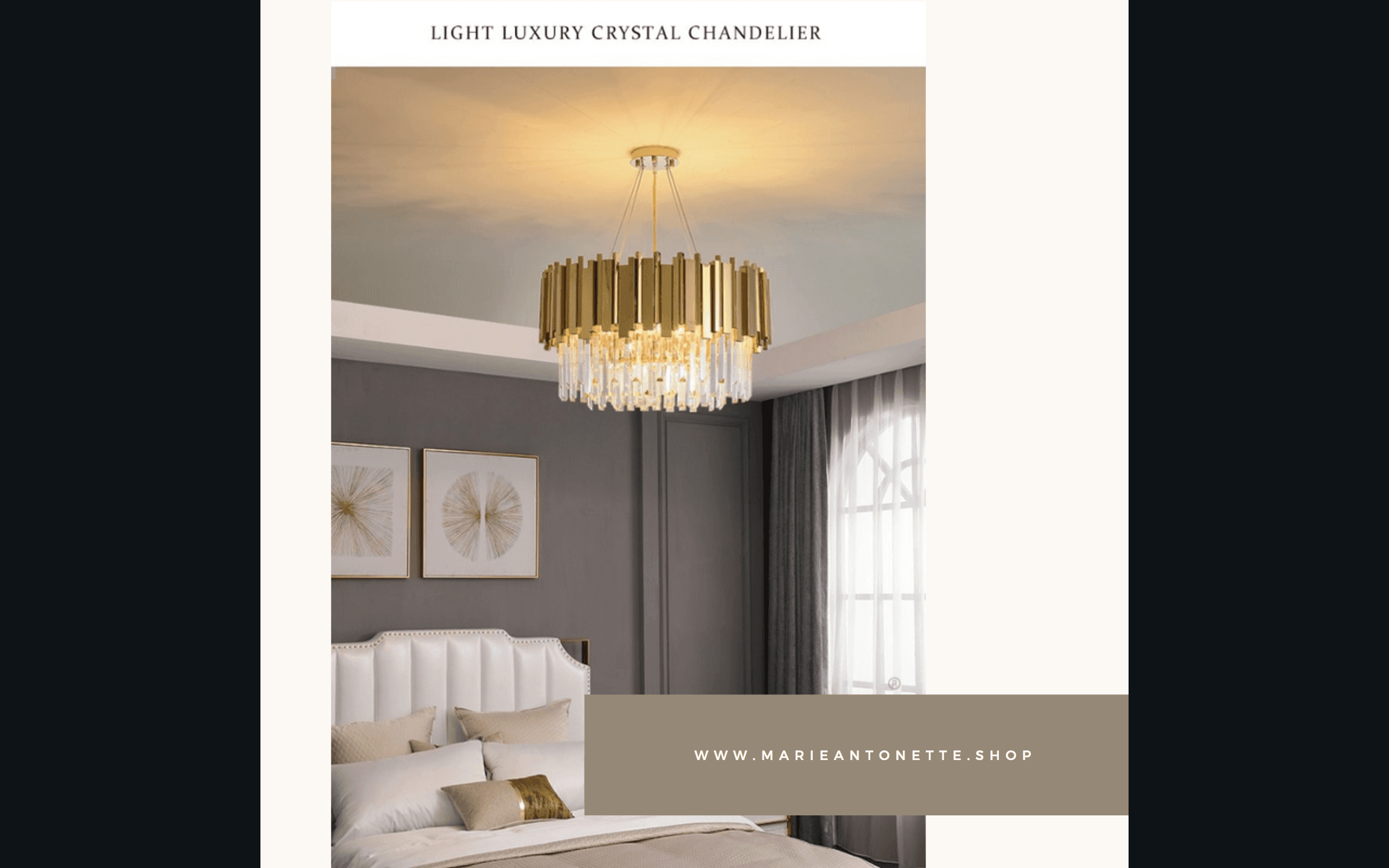 Aire Montpellier LED Crystal Suspension chandelier Marie Antonette 