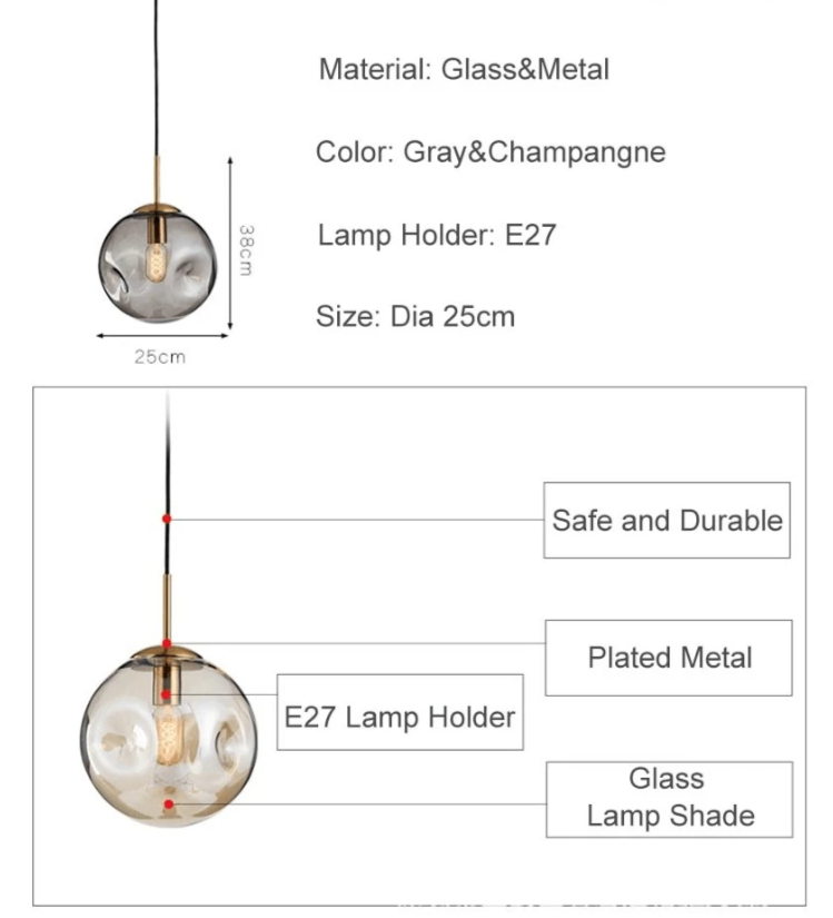Moon Glass Pendant marie antonette 