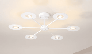 Vega LED Ceiling Light Marie Antonette White 6heads short 110V G4 cool white