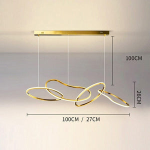 Saint Malo Ring Suspension Light Marie Antonette 4 head gold Cold White 