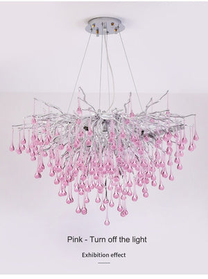 Droplets Crystal Luxuriant Chandelier and Flush mount Style Marie Antonette 