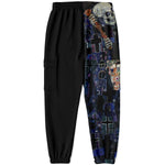 Edgy Sweatpants inspired from Gustav Klimt's Death and Life Athletic Cargo Sweatpants - AOP Subliminator 