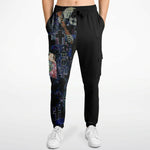 Edgy Sweatpants inspired from Gustav Klimt's Death and Life Athletic Cargo Sweatpants - AOP Subliminator 