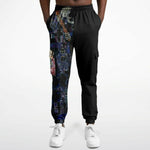 Edgy Sweatpants inspired from Gustav Klimt's Death and Life Athletic Cargo Sweatpants - AOP Subliminator 