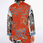 Japanese Pajama Design Bijutsu Sekai (1893-1896) by Watanabe Seite and Japanese girls by Ide Tama River (1847) by Utagawa Kuniyoshi Men's Satin Pajamas - AOP Subliminator 