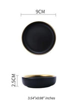 Classic Helen Tableware Marie Antonette Black dish 