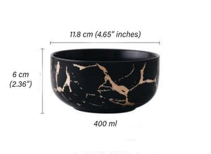 Kintsugi Marie Antonette bowl small black 