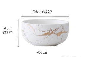 Kintsugi Marie Antonette bowl small white 