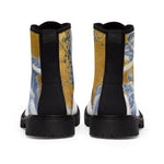Army white Boots Allegory of Time (1896) Inspired by Luc-Olivier Merson's Painting Shoes Printify 