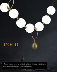 Coco Pearl Pendant Marie Antonette 8 heads 