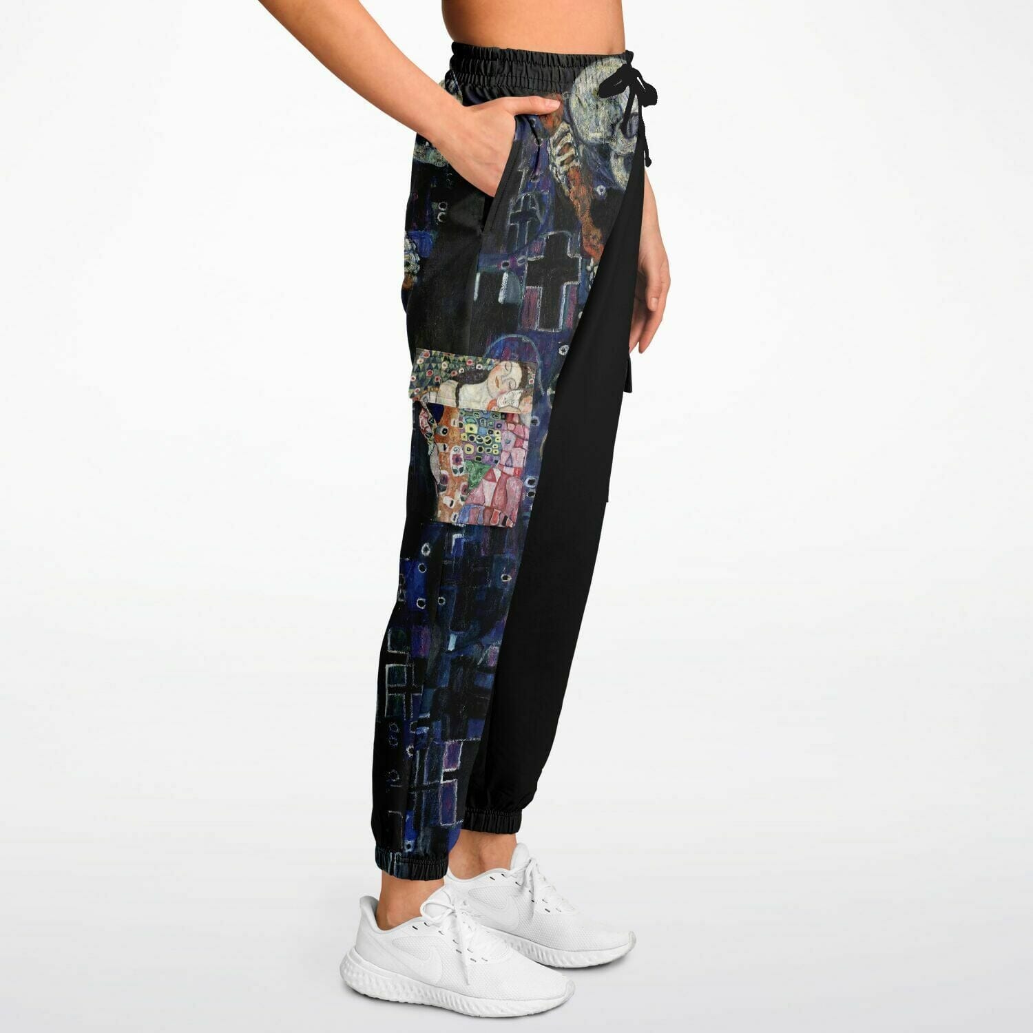 Edgy Sweatpants inspired from Gustav Klimt's Death and Life Athletic Cargo Sweatpants - AOP Subliminator 