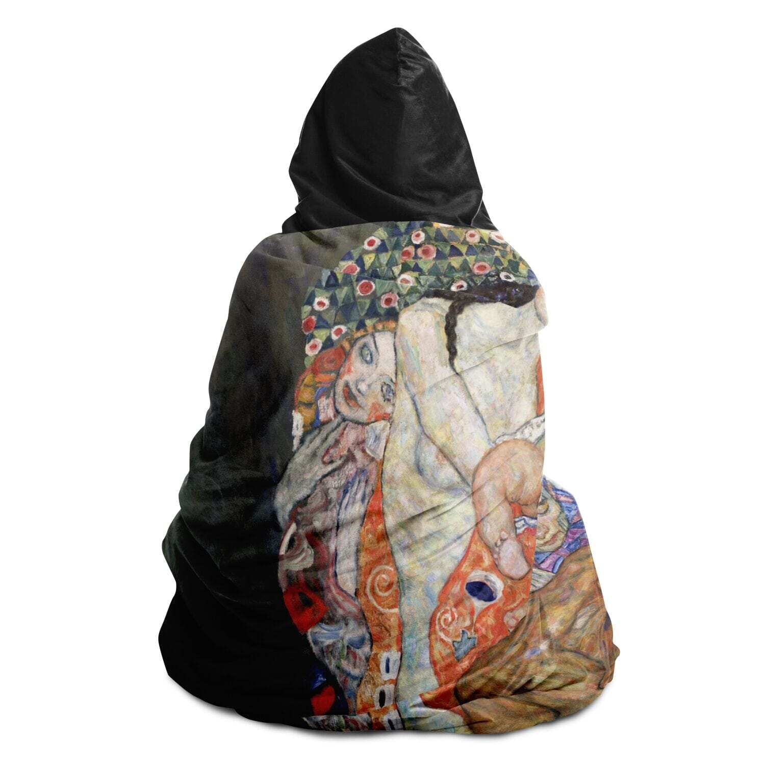 Gustav Klimt's Death and Life Hooded Blanket (1910-1915) Hooded Blanket - AOP Subliminator 