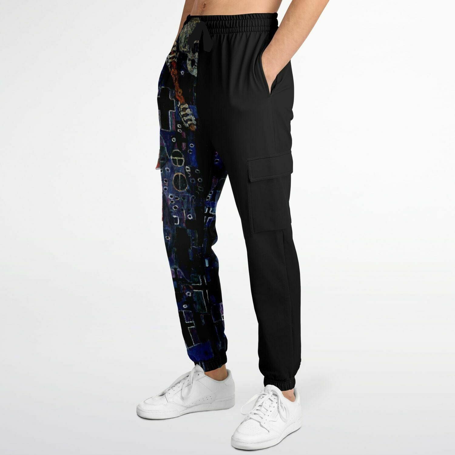 Edgy Sweatpants inspired from Gustav Klimt's Death and Life Athletic Cargo Sweatpants - AOP Subliminator 