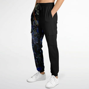 Edgy Sweatpants inspired from Gustav Klimt's Death and Life Athletic Cargo Sweatpants - AOP Subliminator 