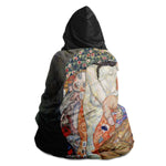 Gustav Klimt's Death and Life Hooded Blanket (1910-1915) Hooded Blanket - AOP Subliminator 