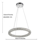 Tiffany LED Ring Chandelier marie antonette 
