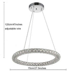 Tiffany LED Ring Chandelier marie antonette 