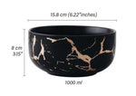 Kintsugi Marie Antonette bowl medium black 