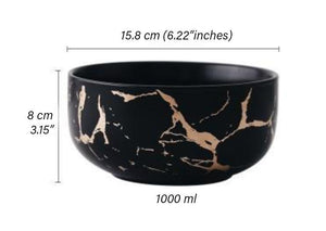 Kintsugi Marie Antonette bowl medium black 
