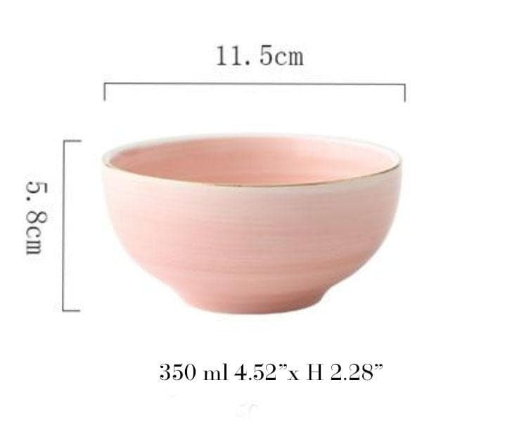 Pink And Blue Blush Set Marie Antonette 4.5inch pink bowl 