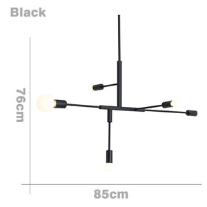 Reed Criss Cross Chandelier Marie Antonette Black H 76cm W 85cm (29.92" x 33.46"inches) 