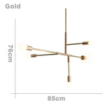 Reed Criss Cross Chandelier Marie Antonette Gold H 76cm W 85cm (29.92" x 33.46"inches) 