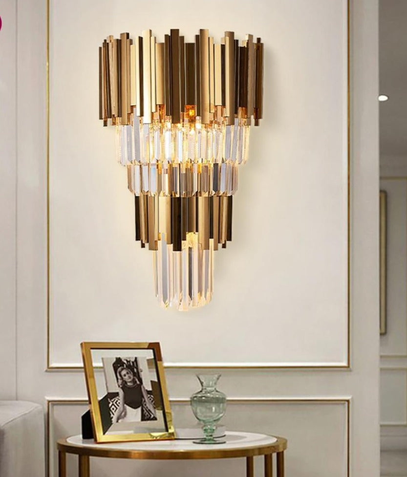 Aria Crystal Wall Light Marie Antonette 