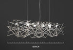 Geo Linear Suspension Marie Antonette ( 35.43"inches ) 90cm-Chrome Finish warm light 