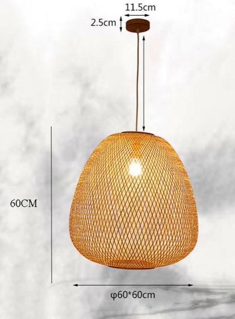 Bamboo Rattan Pendant Marie Antonette B 60CM Czech Republic 